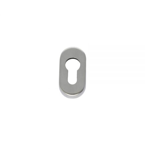 Euro Brass - EB1513 - Escutcheon oblong clip-on in satin chrome (cyl)