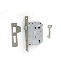 Eurobrass - EB2003 - Mortice 2 Lever sashlock nickel plated faceplate