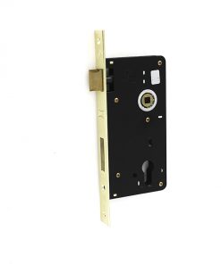 Eurobrass - EB2012 - Sash lock 60mm b/s brass plated faceplate (cyl)