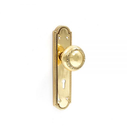 Euro Brass - EB0519 - Georgian lever handle on long gable plate (key)