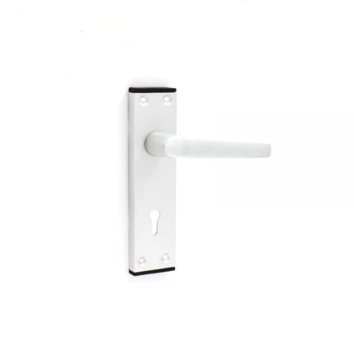 Euro Brass - EB1168 - Lever handle on short plate (Nat Alu)