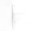 Euro Brass - EB1183 - Lever handle on slimline plate (White)