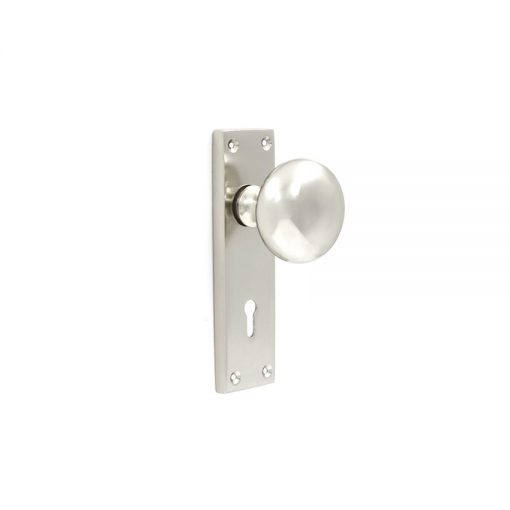 Euro Brass - EB1201 - Victorian knob handle on short plate (key)