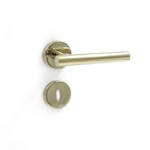 Euro Brass - EB1303 - Straight T lever handle on rose (PVD)