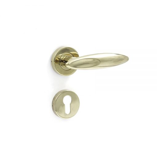 Euro Brass - EB1312 - Taper lever handle on rose (PVD)