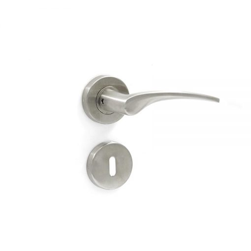 Euro Brass - EB1413 - Taper lever handle on rose (SS)