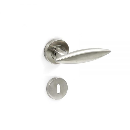 Euro Brass - EB1416 - Double Taper lever handle on rose (SS)