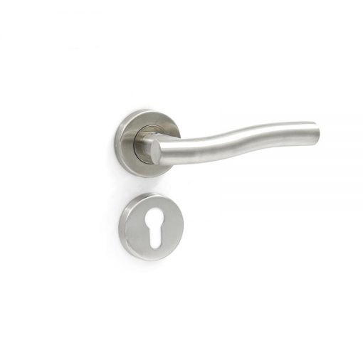 Euro Brass - EB1425 - S Tee lever handle on rose (SS)