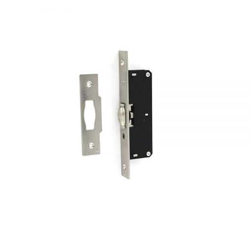 Euro Brass - EB2001 - Adjustable roller catch lock nickel plated faceplate