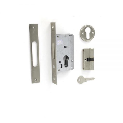 Euro Brass - EB2009 - Dead lock 35mm b/s nickel plated faceplate (cyl)