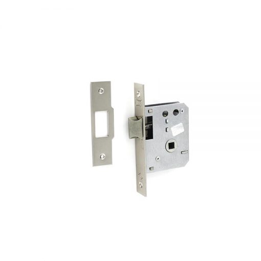 Euro Brass - EB2018 - Latch lock 40mm b/s nickel plated faceplate