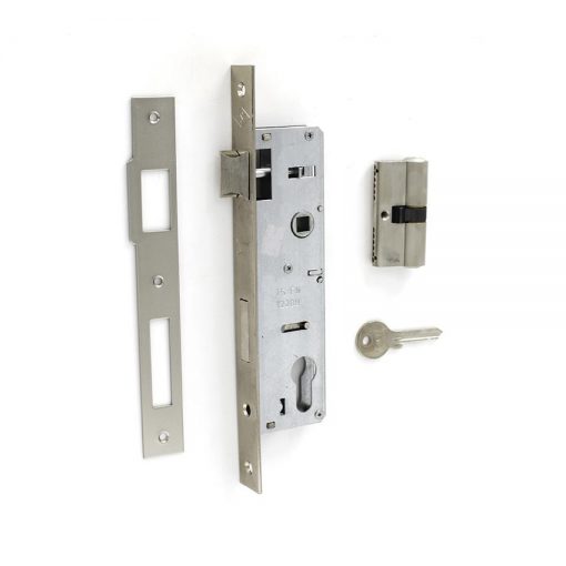 Euro Brass - EB2024 - Sash lock 35mm b/s nickel plated faceplate (cyl)