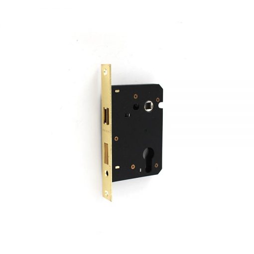 Euro Brass - EB2038 - Sash lock 55mm b/s brass plated faceplate (cyl)