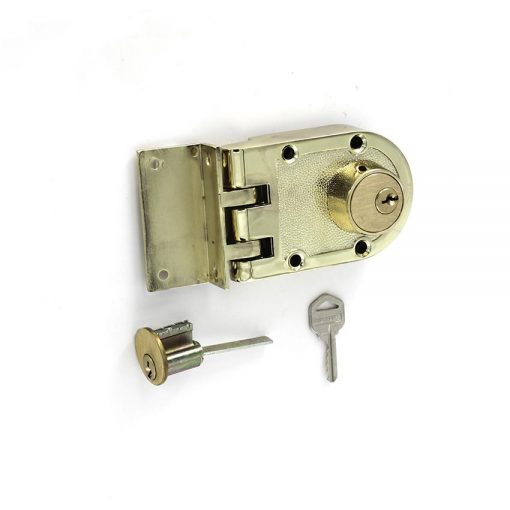 Euro Brass - EB2465 - Jimmy proof night latch lock double cylinder brass