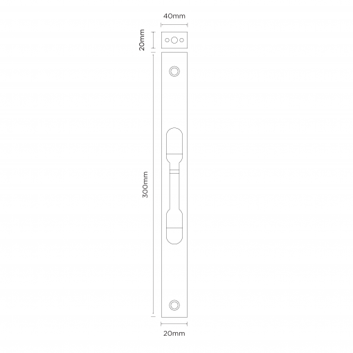 Euro Brass - EB5284 - Flush bolt boxed 300mm S/Steel - Image 2