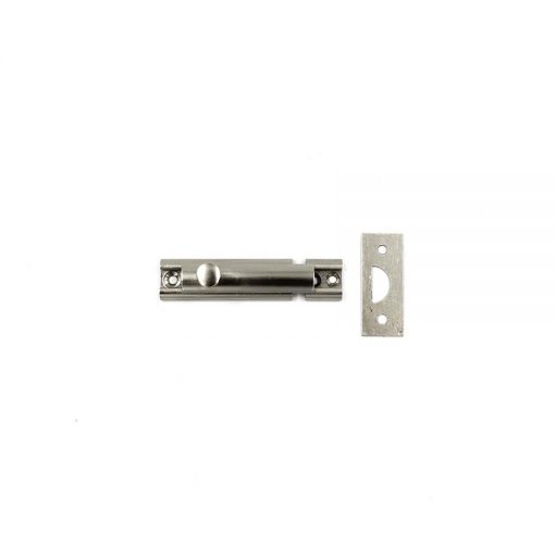 Euro Brass - EB5436 - Half round bolt 50mm Satin nickel