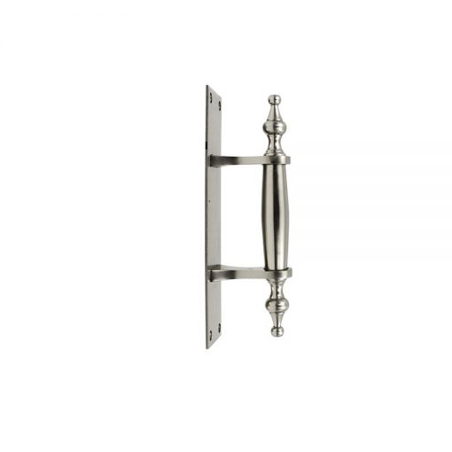 Euro Brass - EB6112 - Pull handle on backplate 150mm Satin nickel