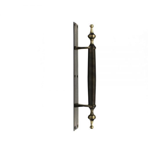 Euro Brass - EB6306 - Pull handle on backplate 300mm Antique brass