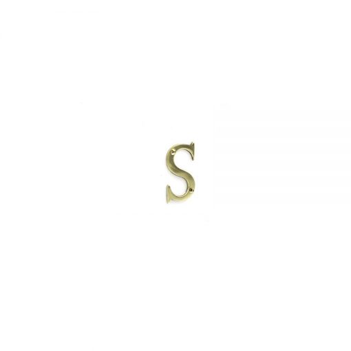 Euro Brass - EB8098 - Letter S 75mm Brass