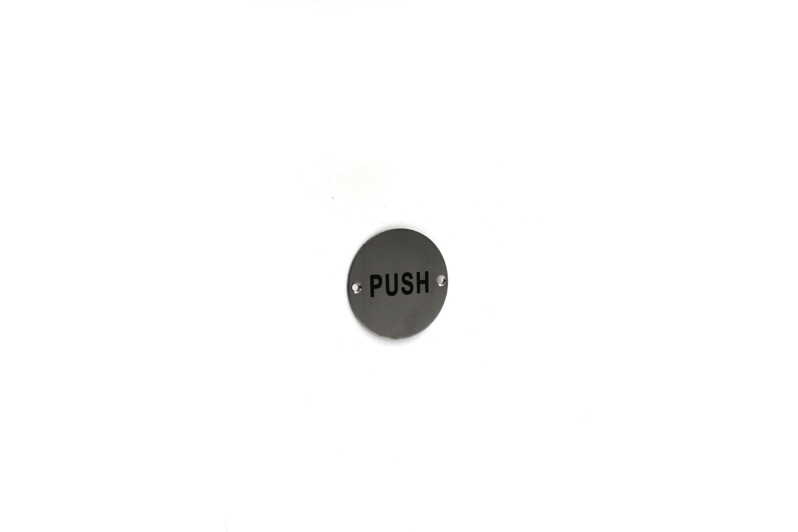 Eurobrass - EB8223 - Push sign 76mm S/Steel