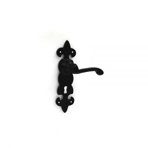 Euro Brass - EB9005- Handle Lever Fleur Short Plate