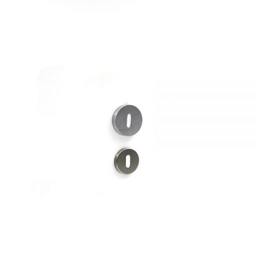 Euro Brass - EB1511 - Escutcheon 50mm clip-on in satin chrome (key)