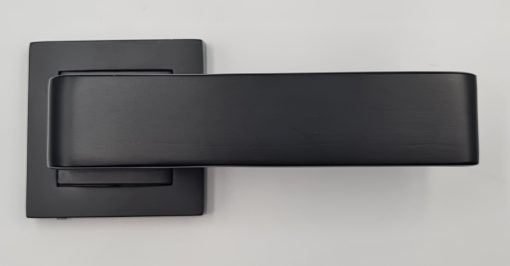 Pentagon RD07 Lever Handle on Rose 2 Lever SABS Lockset Matt Black