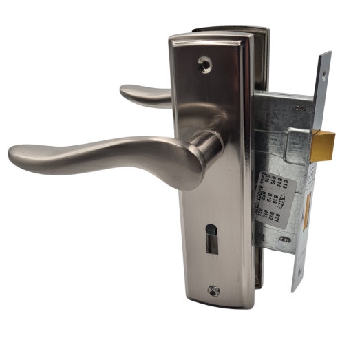 EB1624 - RD26 Lever Handle on Backplate 3 Lever SABS Lockset