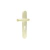 EB1335 - Eurobrass Straight Handle on Long Plate with Cylinder Cut-out PVD Stainless Steel